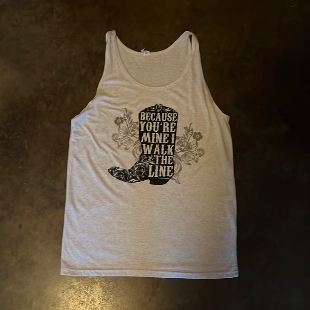 Cotton Country Song Tank Size Small